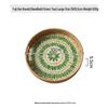 Handmade Rattan Round Light Luxury Tray for Picnic, Fruit, and Candy Storage in the Living Room or Restaurant.