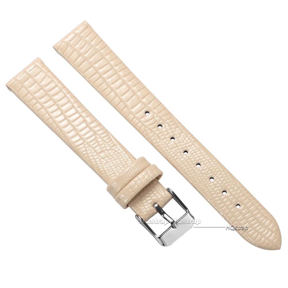 

8mm 10mm 12mm 14mm 16mm Lizard Pattern Leather Strap Ultra-thin Wristbelt for Women Soft Waterproof Watchband Universal Bracelet 8mm