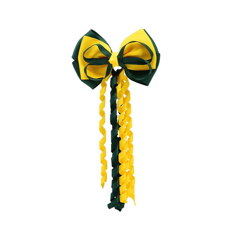 Festival Hair Clips Bow Hairpins Curly Ribbon Tassels Hair Decoration For Girls Hair Accessories