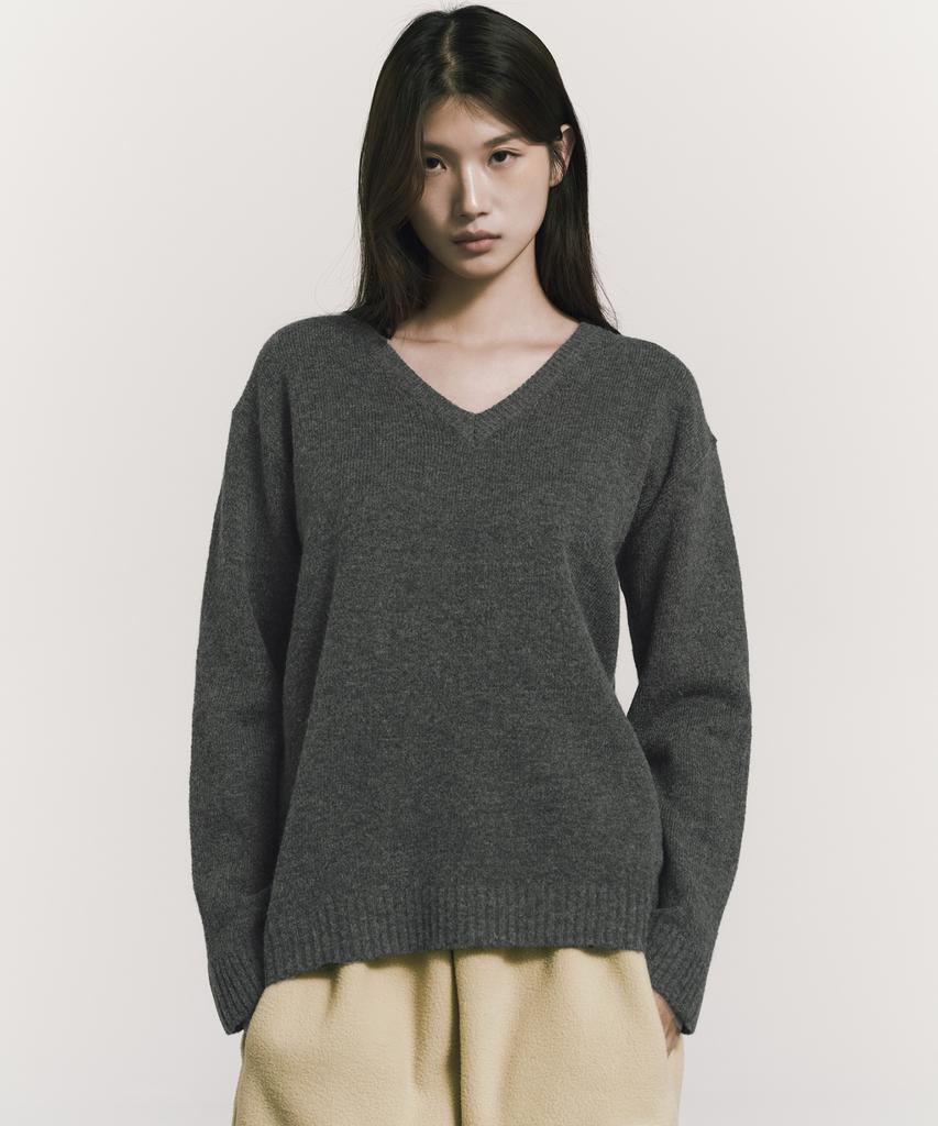 Nigaennikol [Essential] Classical Soft V Sweater_10 Color
