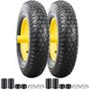 PaoWin 2x Tires Hand Handcart Tires 4.80-8 4.00-8 Tires, 4.80/4.00-8 + Tubes, Wheelbarrow, Truck, 4.80/4.00-8, P-045