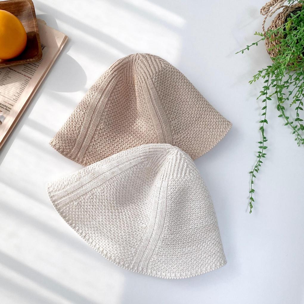 Women's and Men's Basic Unbalanced Knit Bucket Hat