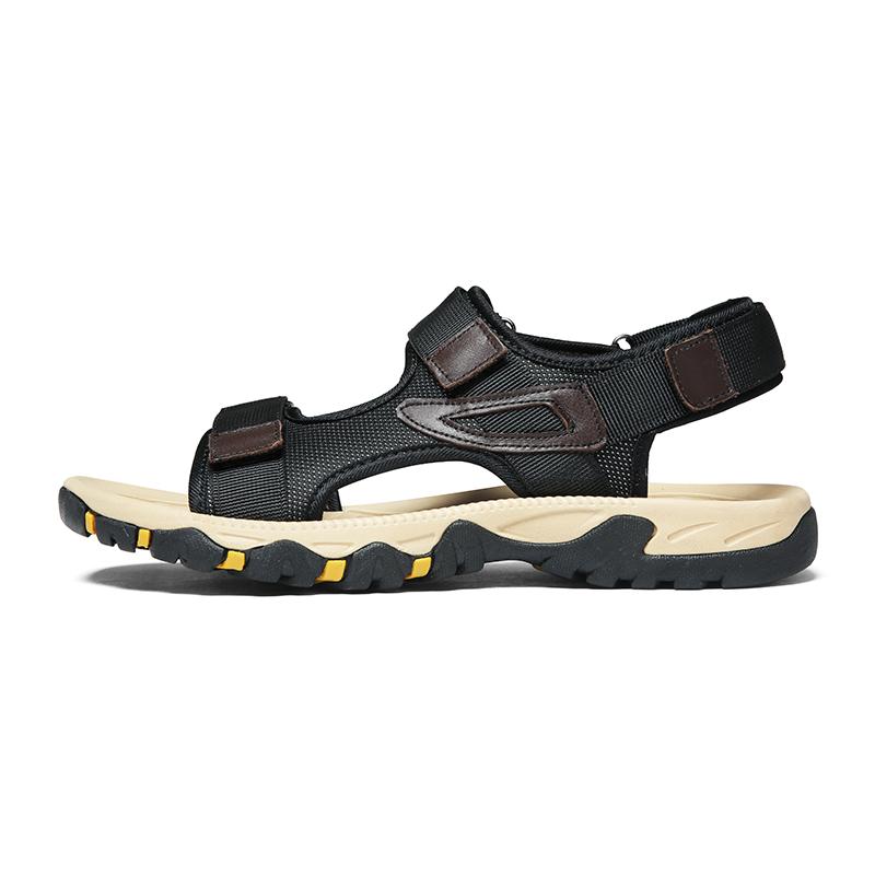 

Golden Sapling Summer Beach Shoes Breathable Men s Sandals Retro Casual Flats Leisure Sandal for Men Lightweight Outdoor Shoe 47 чёрный