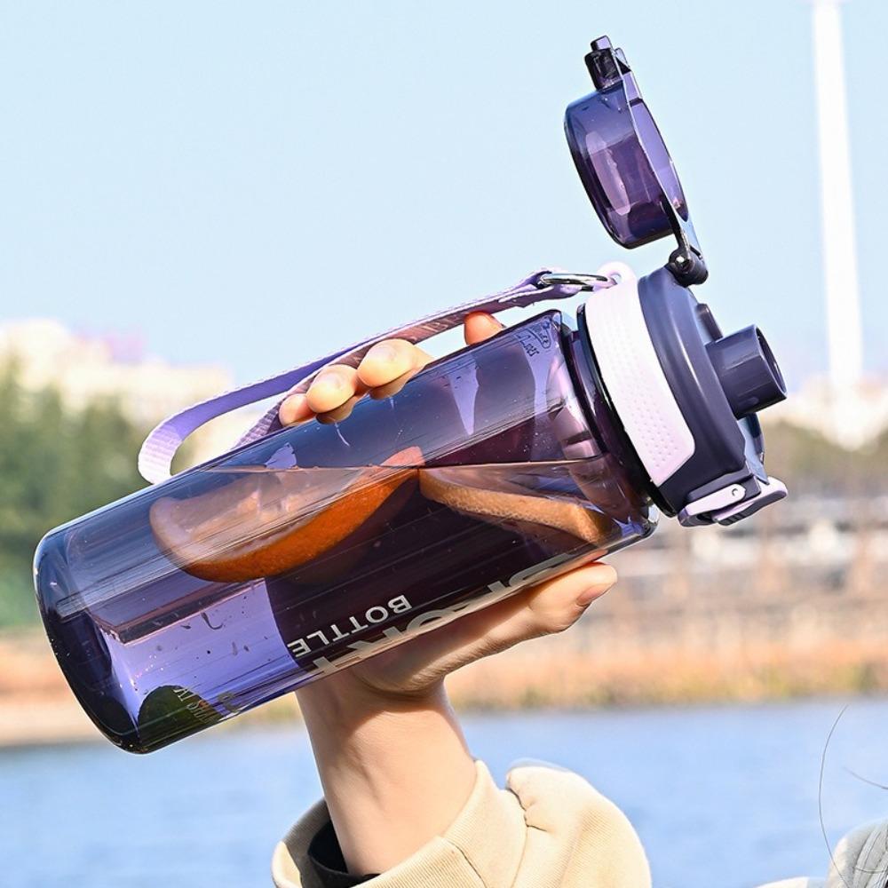 Plastic Clear Drink Bottle Leakproof Travel Kettle Portable Sports Water Bottle