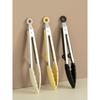 Onlycook Silica Gel Food Clip Food Clip Kitchen Stainless Steel Clip with Bracket BBQ Clamp Fried Steak Tool
