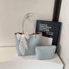 Fashion Large-capacity Tote Bag Women's Shoulder Bag Versatile Solid Color Mother and Child
