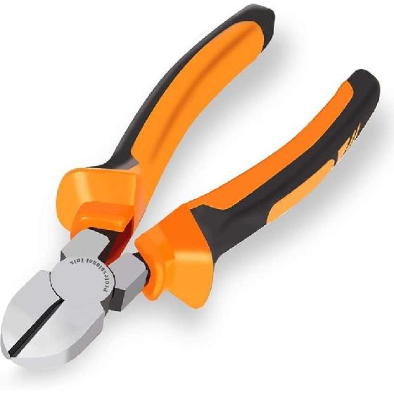 BOENFU 5 inch Precision Flush Cutters Multi-functional Wire Snips, Ideal for Model, Electronics, Sprue Cutting, and All Precision Cutting Tasks