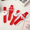 Christmas Clap Ring Bracelet Christmas Cartoon Clap Ring Luminous Children's Gift Clap Ring Plush Practical Christmas Clap Ring