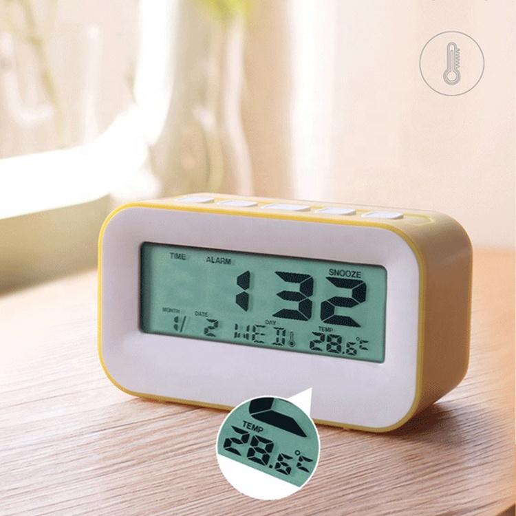 Smart Digital Alarm Clock with Countdown Timer Desk Table Clock for Bedroom Office Desktop Despertador Reloj logo Custom