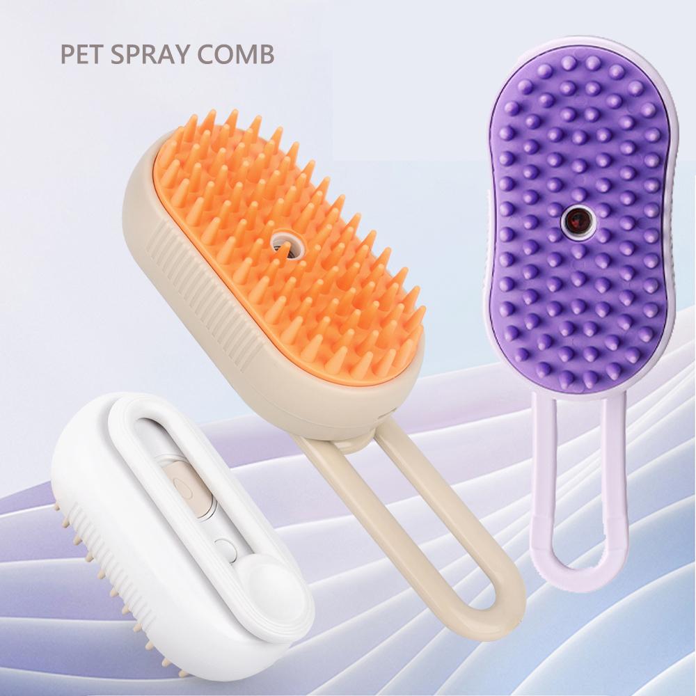 Newest Cat Dog Spray Comb Pet Grooming Accessories Multi Functional Cats Massage Brush Hair Removal Combs