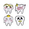 Chic White Toothbrush Brooch: Love Your Smile & Happy Brushing