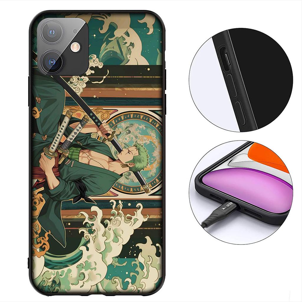 Roronoa Zoro Luffy One Piece Shanks Handyhülle für Apple iPhone 12 13 Mini XS 11 Pro Max 7 8 Plus + XR 8+ X SE 2020 SE3 Hülle