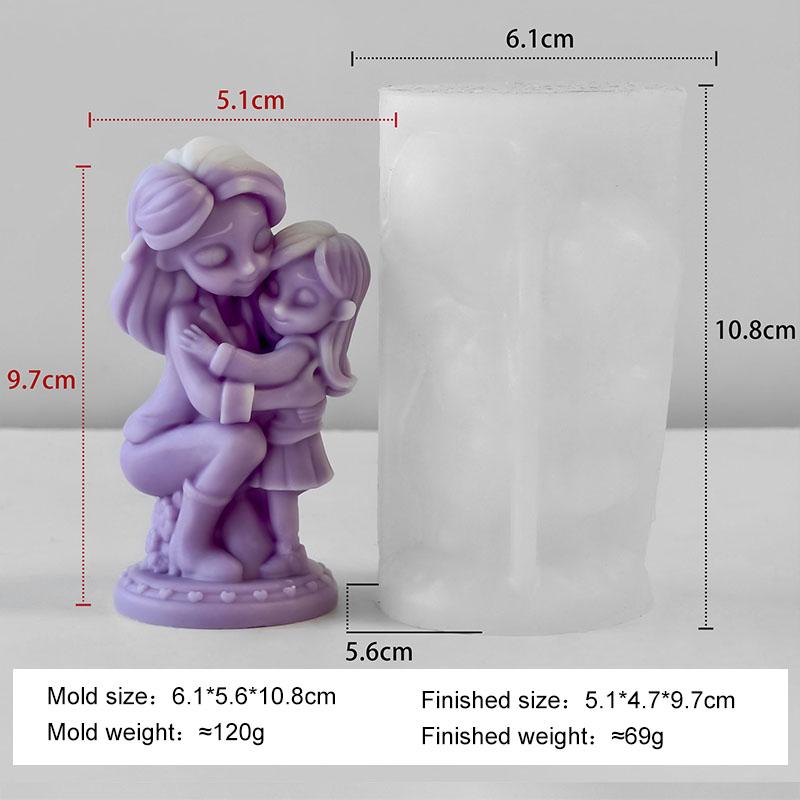 DIY Den matek Ručně vyrobený dárek Aroma svíčka Silikonová forma Portrét Tělo Sádra Pryskyřice Ozdoby Forma Mýdlo Svíčka Výrobní potřeby
