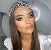 Popular, Rhinestone Mesh, Fringed Forehead Chain, Rhinestone Hair Chain, Pendant, Headgear Accessories, Hair Accessories, Women