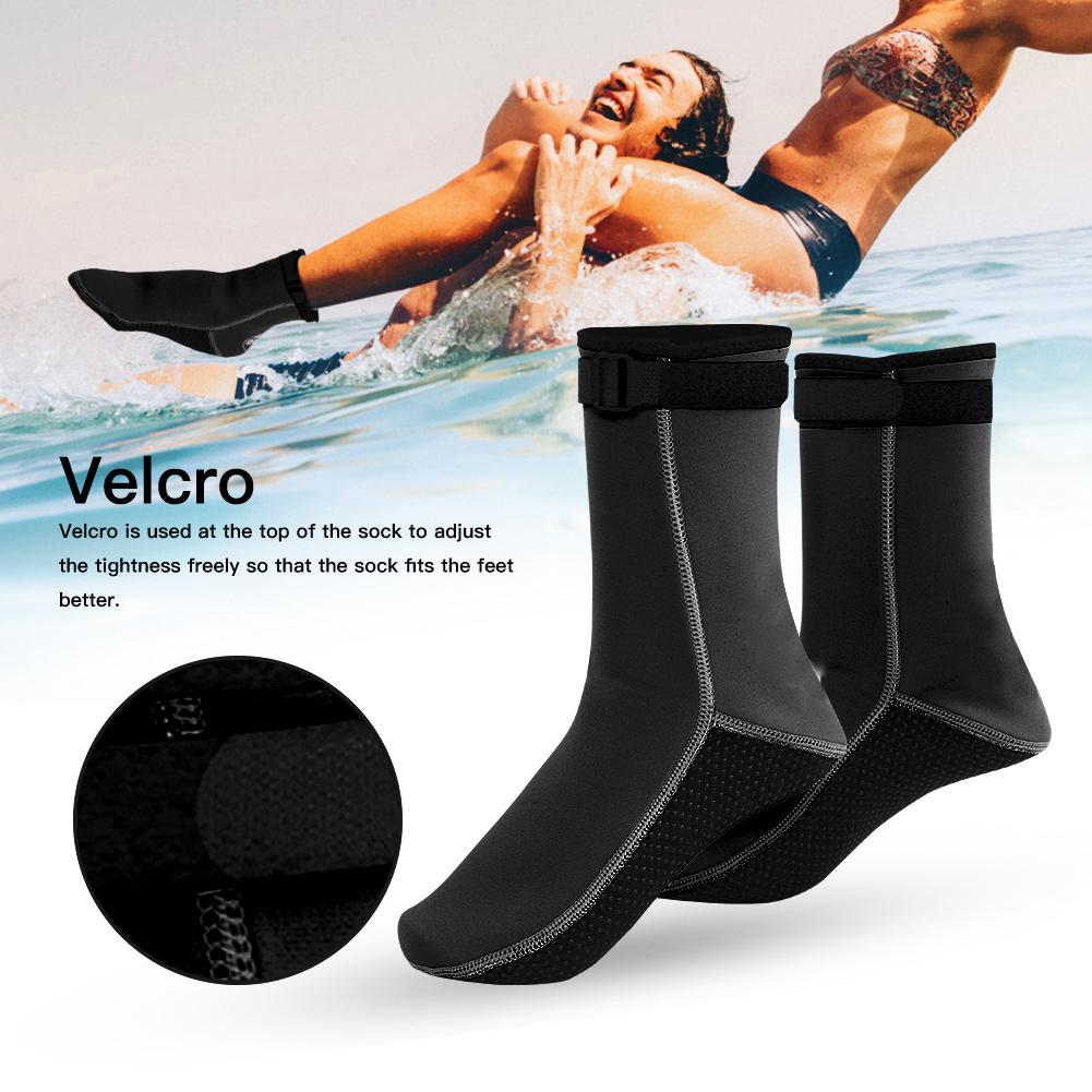 HISEA Snorkeling Socks Anti skid Anti cold for Swimming Diving 3MM Thickness(Black L)