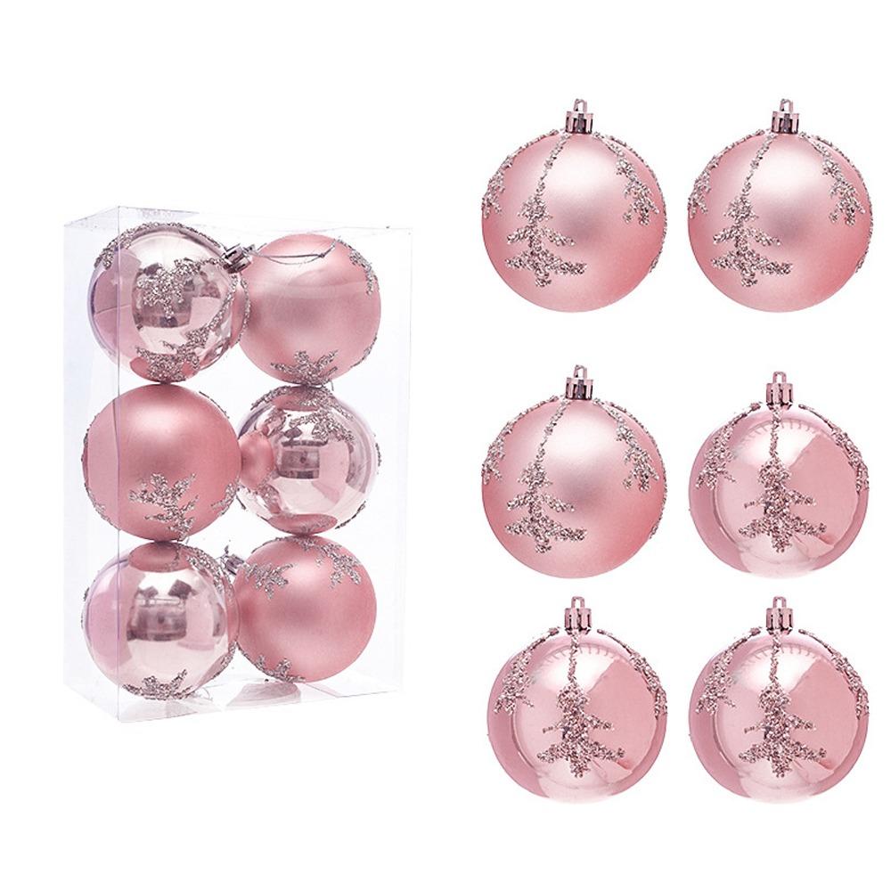Pink Xmas Tree Hanging Ornaments Pinecone Merry Christmas Decor Party Favors