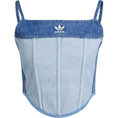 Originals X KSENIASCHNAIDER Women's Denim Corset Top Medium Blue Light Denim IW5671