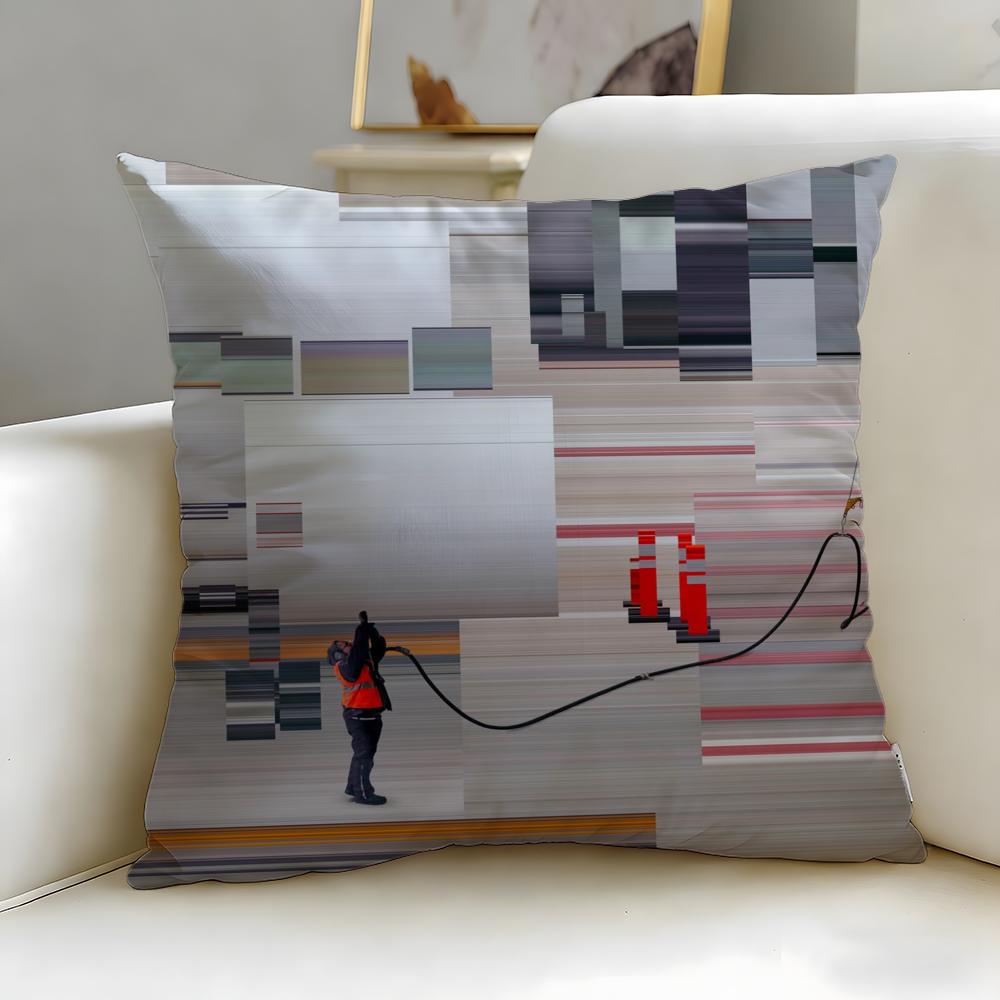 classic brand World Premium Printing Cushion Cover Soft  EasyWash Pillow Case  Versatile for Couch Bed Travel and Office