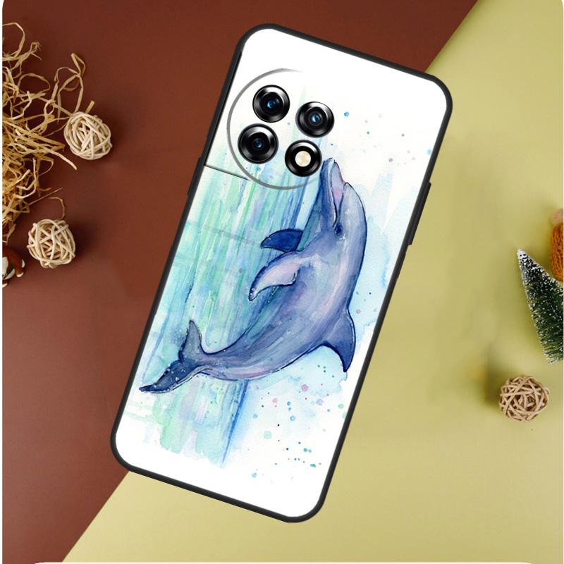 Ocean Dolphin For OnePlus 13 12 11 12R 13R 9 10 Pro 8T 9RT 10T 10R Nord 4 CE 2 3 Lite N20 N30 Phone Case