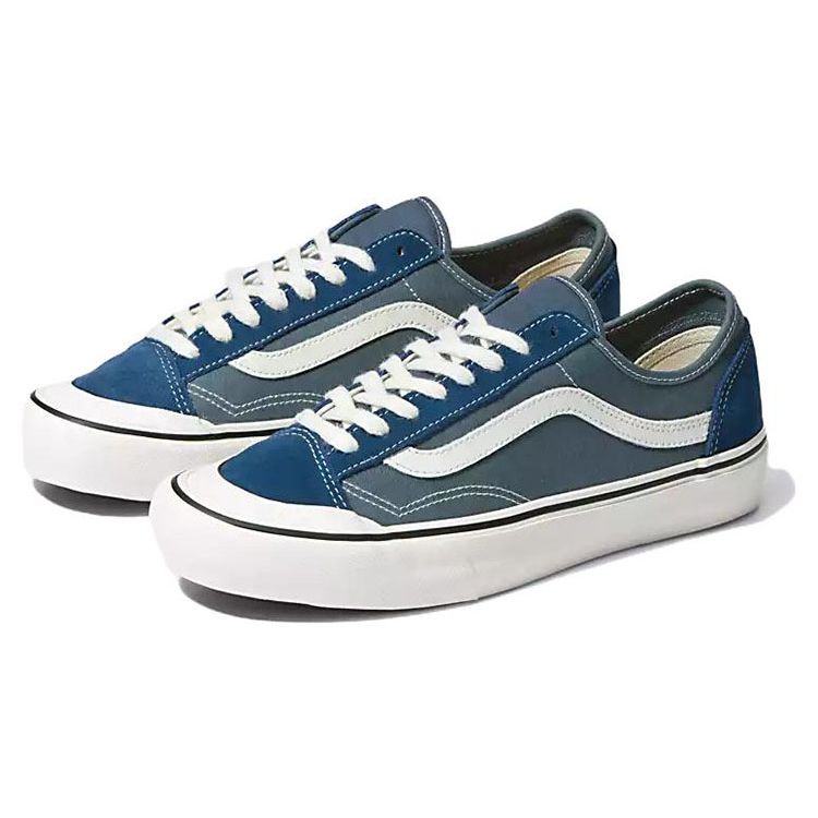 Vans Style 136 Decon Vr3 Sf Casual Durable Lightweight Low-Top Skate Shoes Unisex sneaker Blue White VN0A4BX9DDN