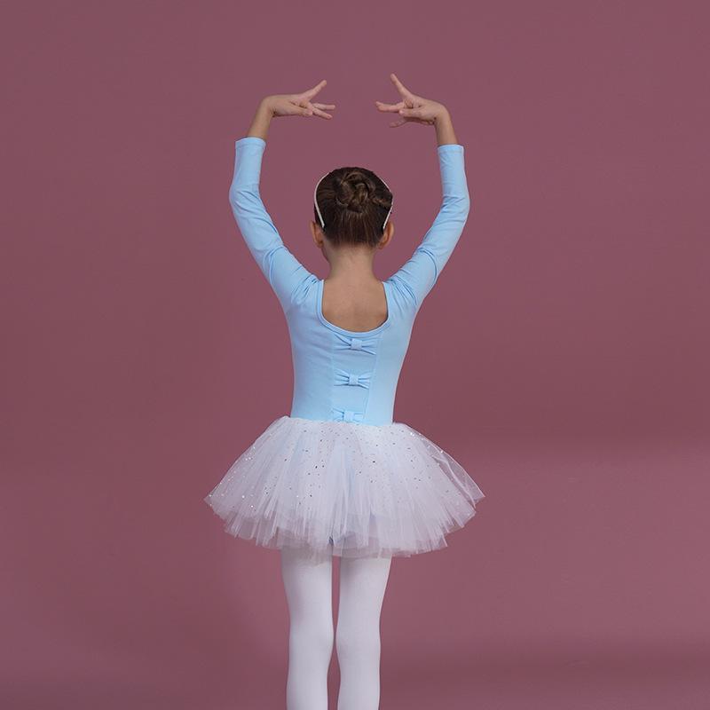 Girls' White Sequin Tutu Ballet Skirt for Dance
