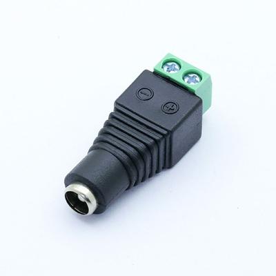 10Pcs Barrel DC Power Plug Adapter 12V 2.1*5.5mm Plug Jack Connector for CCTV Camera LED Strip Supply Single Color