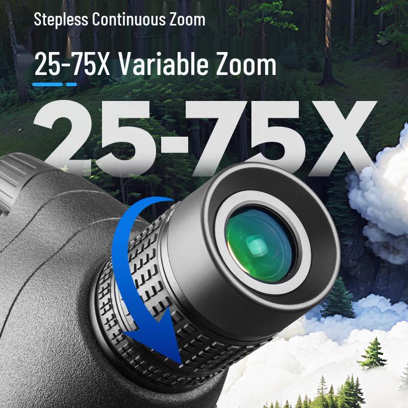 OIMG 25-75X80 HD Spotting Scope with Tripod & Phone Adapter
