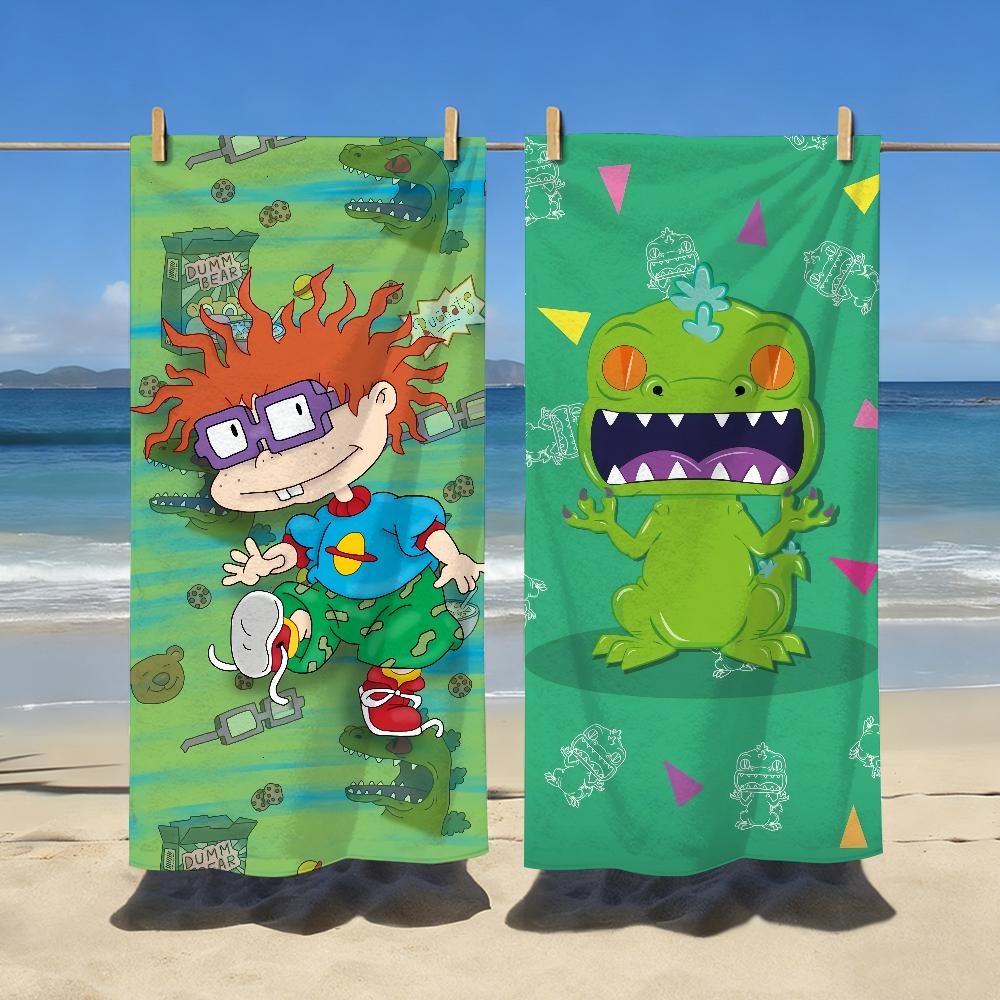 Cartoon R-Rugrats Funny Cute Towel Soft Pool Gift For Travel Gym Shower Camping Quick Dry Sports Large Beach Towels