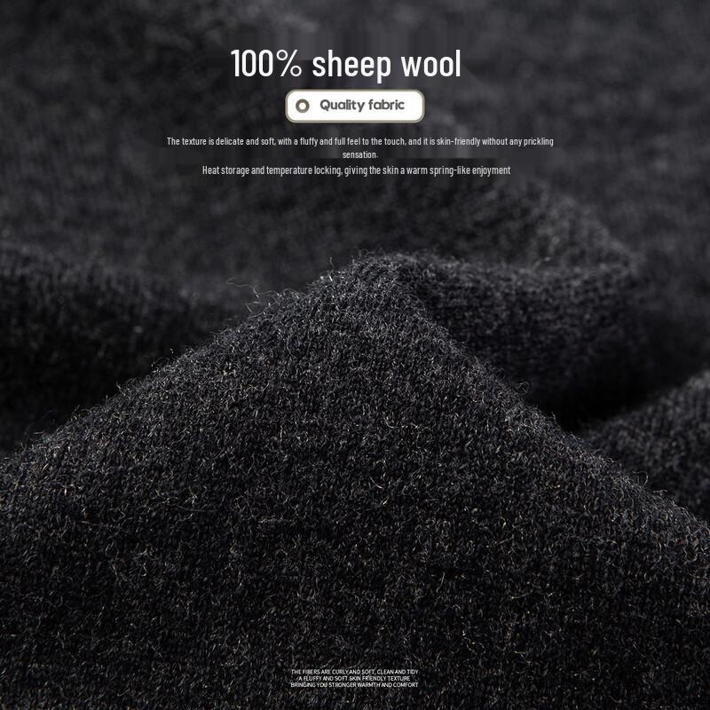 Men's 100% Merino Wool Turtleneck Sweater