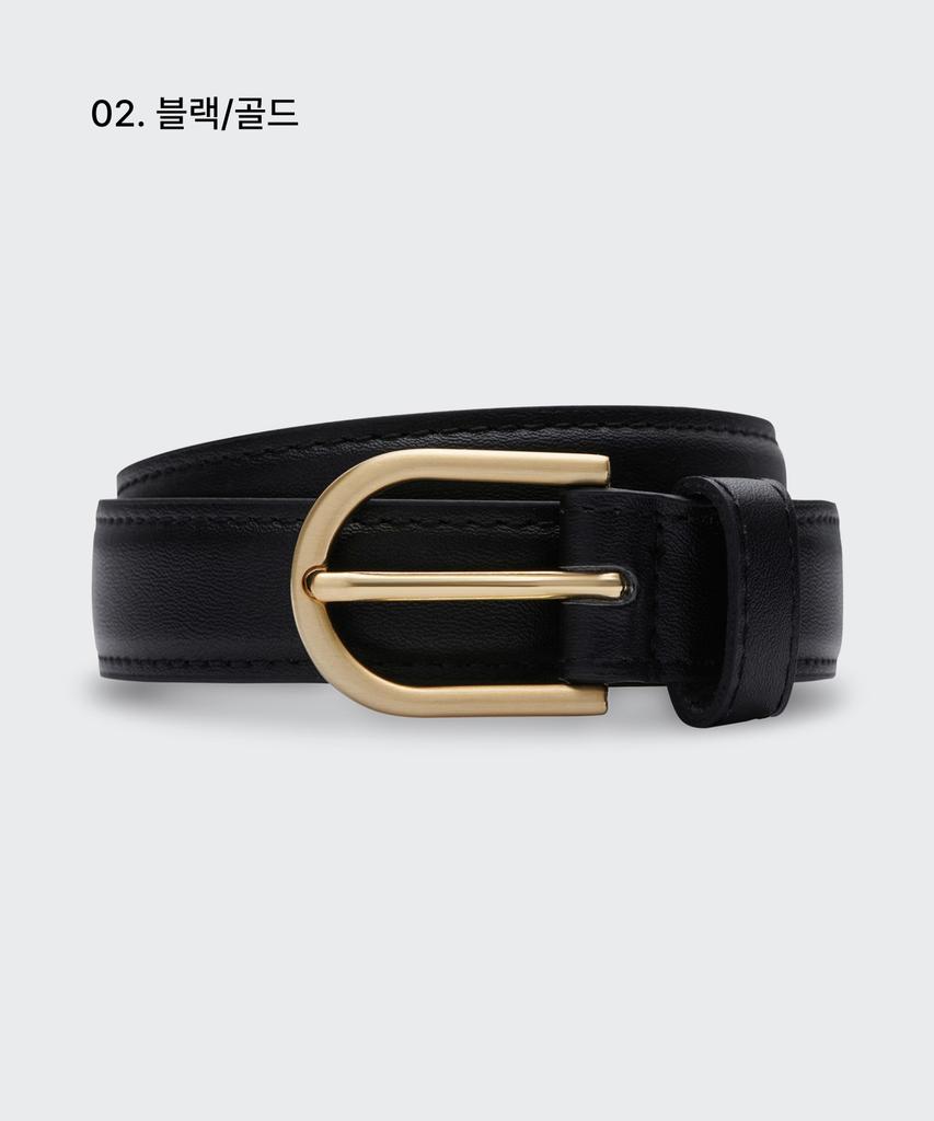 MUSINSA STANDARD WOMAN Women'S Synthetic Leather Slim Belt_20Mm (Type A)