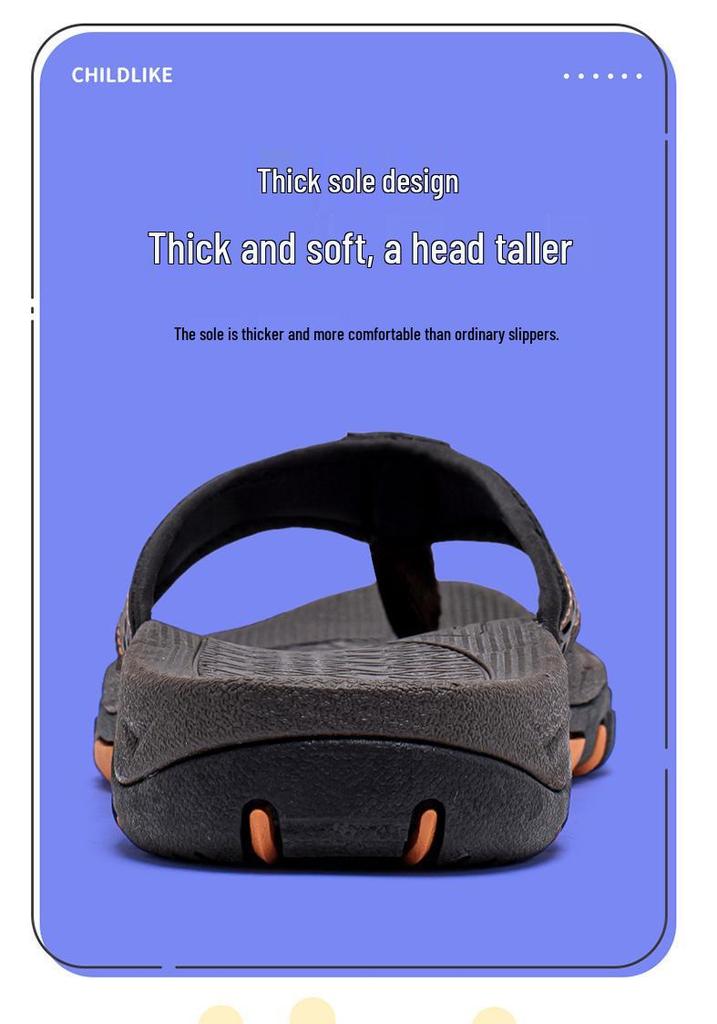 HOBIBEAR Herren Sommer-Flip-Flops mit Fußgewölbeunterstützung und dicker Sohle für den Außenbereich, Strand oder Zuhause.