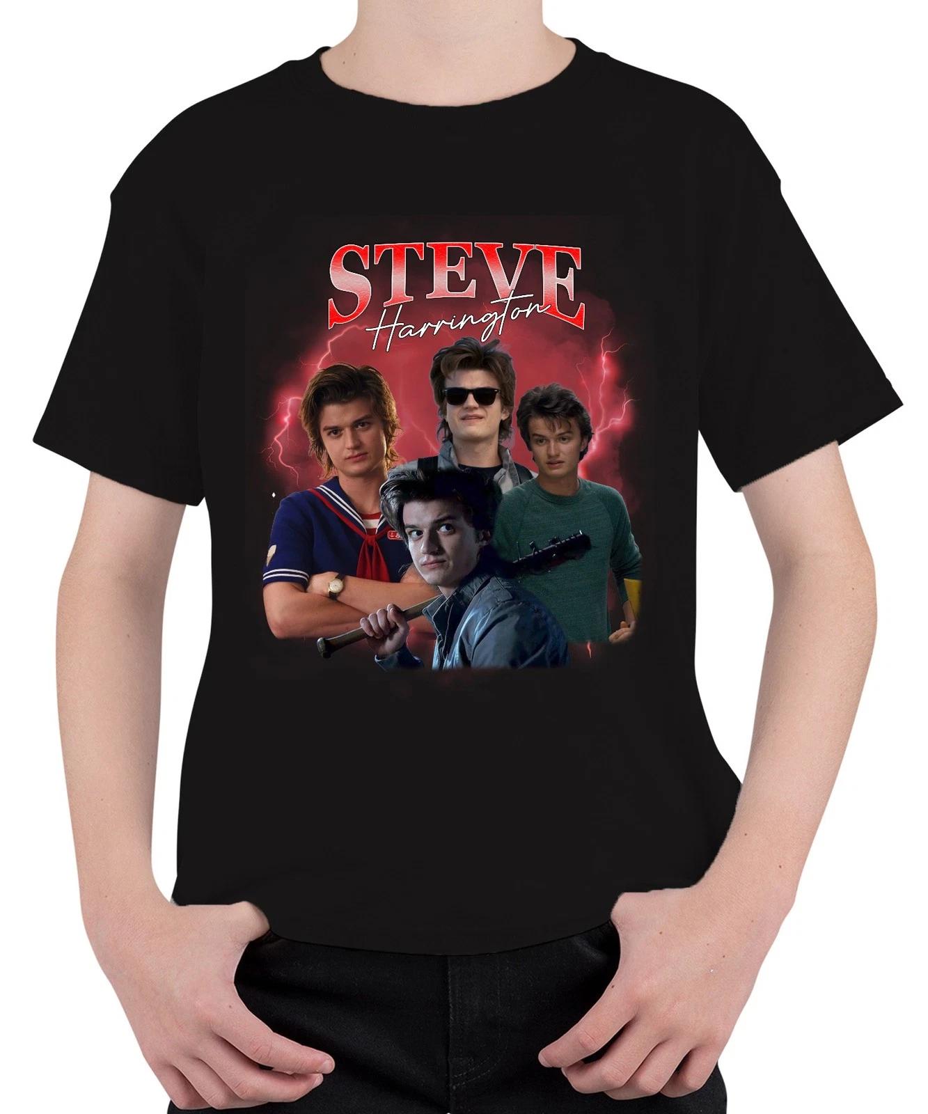 Steve Harrington Stranger Serienfan Geschenk Babysitter Hawkins Unisex Kinder T- XS