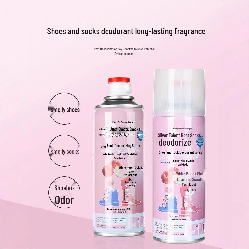 Sneaker and Shoe Deodorizer Spray - Anti-Odor, Refreshing Silver Ion Formula for Shoes and Socks