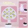 Quick-Drying Nail Dryer Rechargeable Nail Lamp with Heart Base Flexible Nail Light UV LED Nail Lamp for Gels Nails