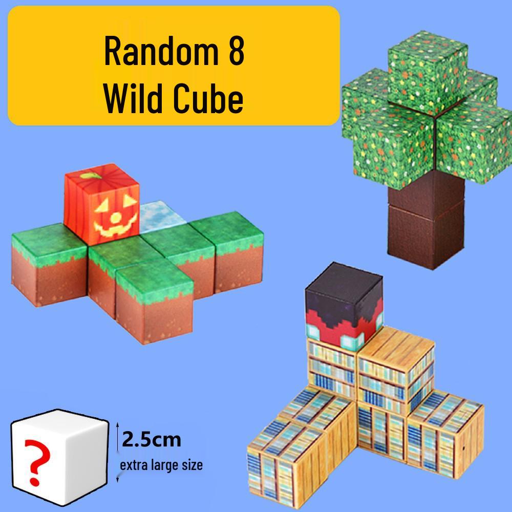 My Magnetic World: 2.5cm Cube Building Blocks Educational Toy for Kids 2.5CM Extra Large
