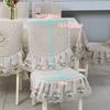 Chinese Style Dining Chair Cushion Set Lace Lace Anti-skid High-end Dining Table Cloth Simple Anti Slip Chair Cover Tablecloth