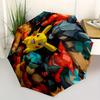 1 szt. Postacie Pokemon Pikachu Automatyczny Otwierany/Zamykany Parasol Solidna Żelazna Rama, Kompaktowy Parasol Podróżny - Idealny Prezent dla Kobiet, Mężczyzn, a0829123