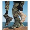 Nieuwe jungle jachtlaarzen gevechtslaarzen militaire laarzen heren hoge top camouflage woestijnlaarzen buitenleerling