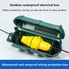 Outdoor Extension Cord Safety Cover With Waterproof Seal Weatherproof Electrical Connection Box To Protect Outdoor Outlet Plug