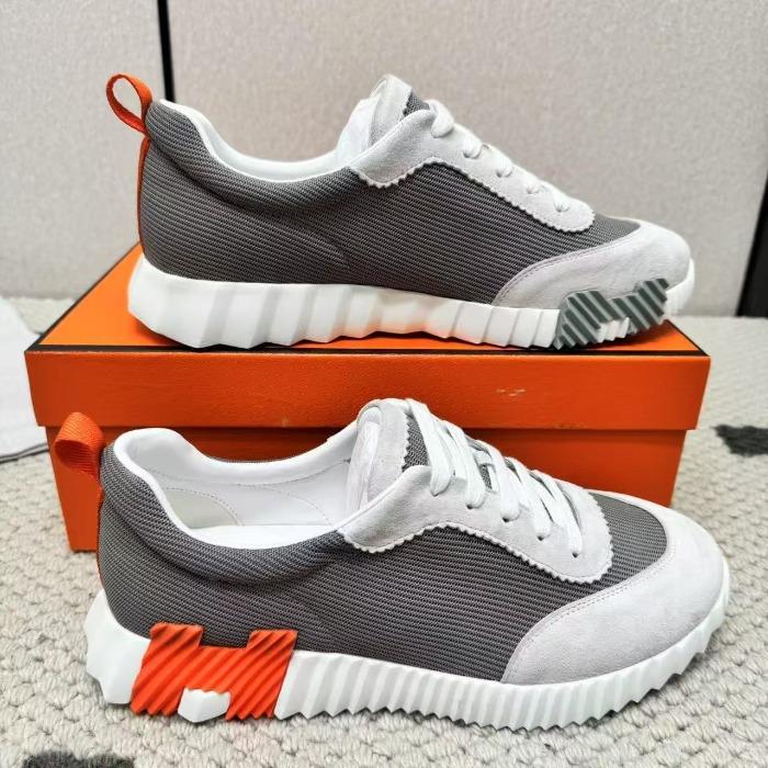 Leather H Men's Shoes Trendy Brand Comfortable Board Shoes Casual, Summer Breathable Sports Shoes Light Luxury High Sense