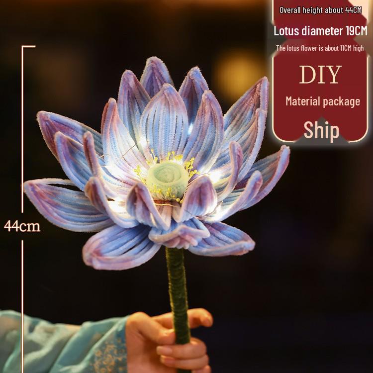 DIY Lotus Rose Lantern Kit - New Year Festival Twist Sticks & School Flower Palace Lanterns