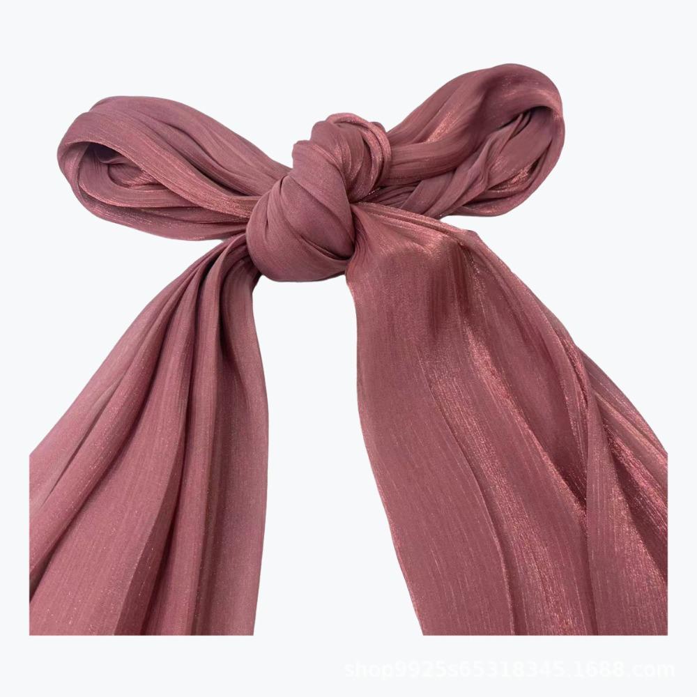 Fashion Luxury Chiffon Hijab Breathable Oversized Silk Scarf Elegant Headscarf Daily Wear