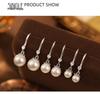 Banyan Tree S925 Silver Light Luxury Pearl Ear Hooks - Elegant Women's Earrings