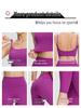 Bare-Feel Five-Piece Yoga Set: Long & Short Sleeve Tops, Chest Pads, Tight Slimming High-Waisted Pants.