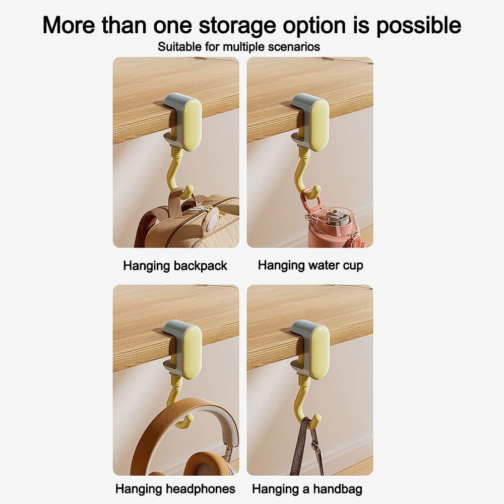 Adjustable Desktop Bag Hooks Portable Gaming Headset Desk Hanger  Home Office Organizer