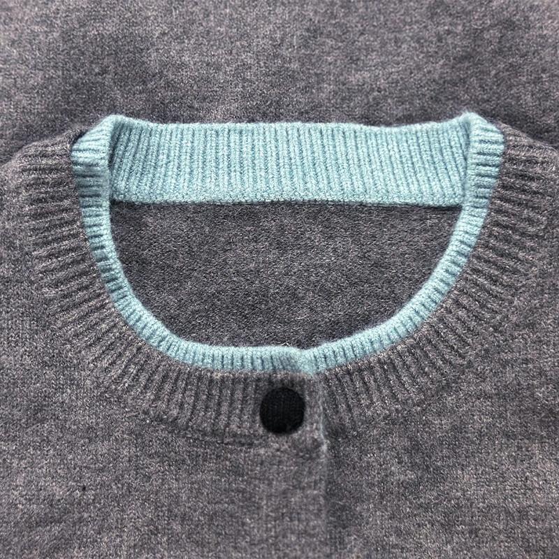 Mokana Winter Fashion Round Neck Sweater Cardigan