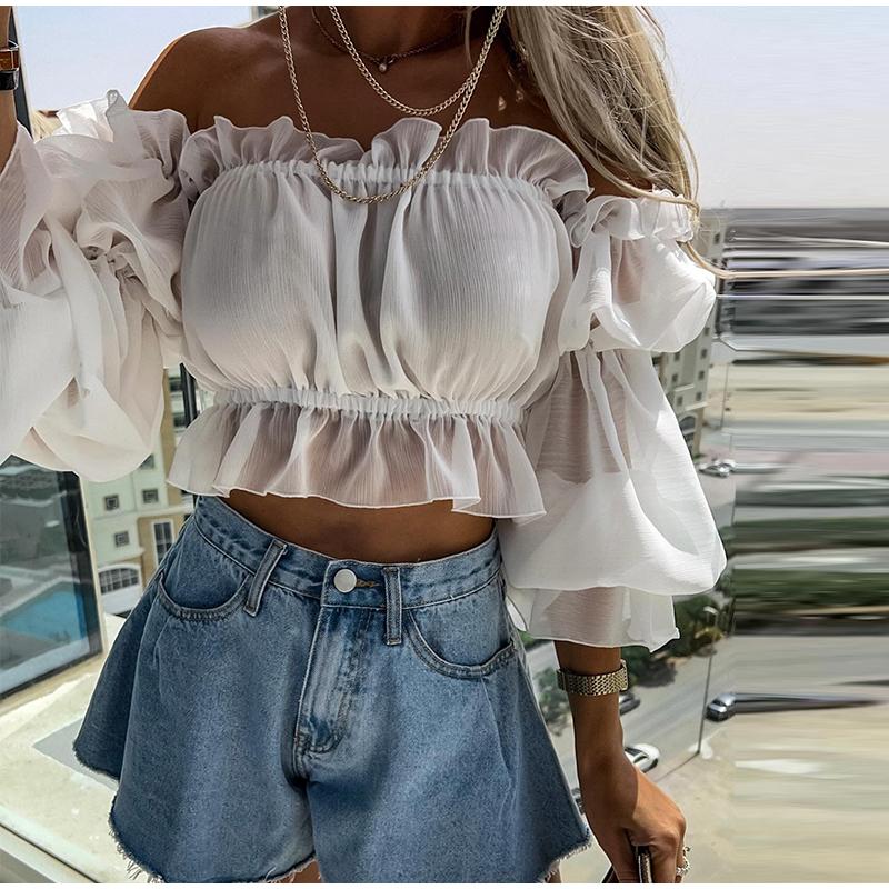 2025 New Summer Women's High Waist Umbrella Shape Short Jeans Female Comfortable Vacation Beach Solid Color Denim Shorts