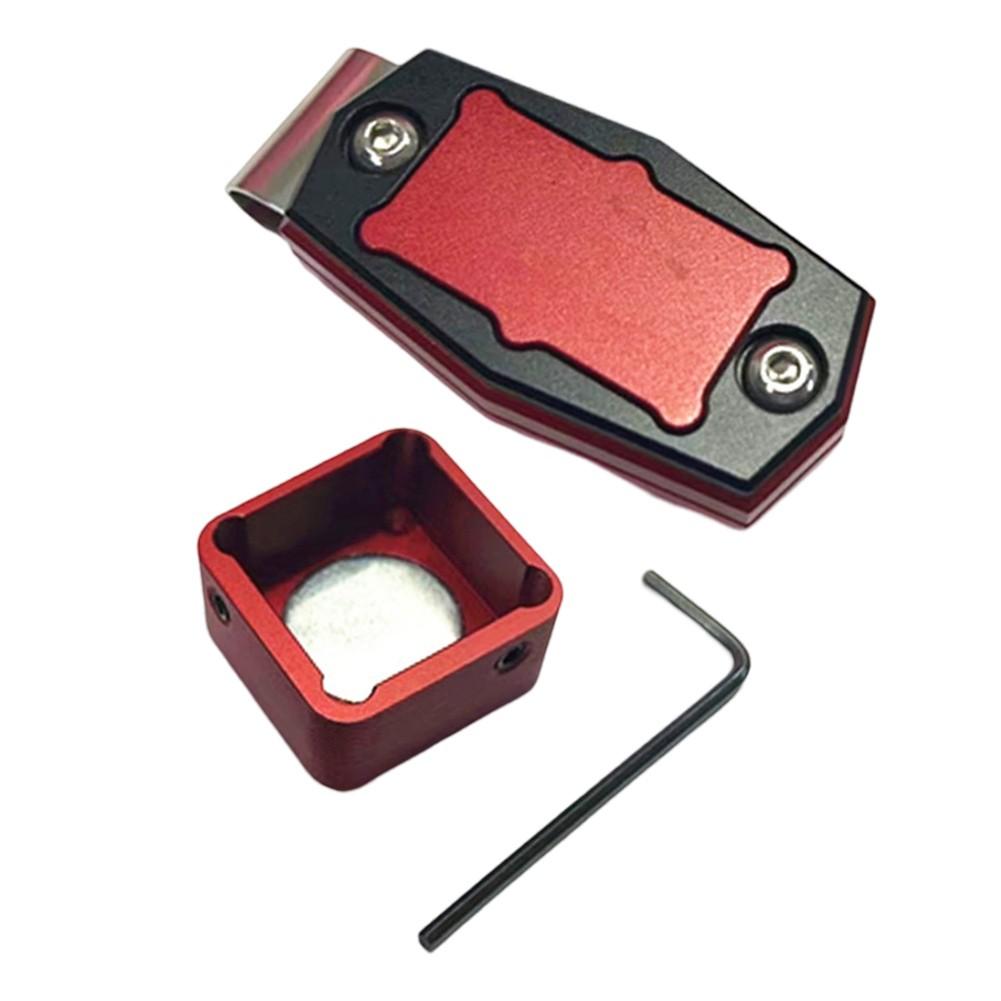 Lightweight Magnetic Billiard Chalk Holder with Belt Clip for Snooker Players