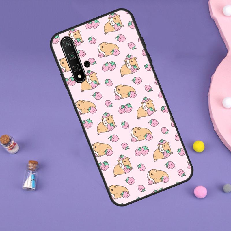 Cute Cartoon Guinea Pig For Huawei Nova 10 9 SE 3i 7i 8i 11i 12i Y60 Y61 Y70 Y72 Y73 Y90 Y91 P20 P30 P40 Lite Case