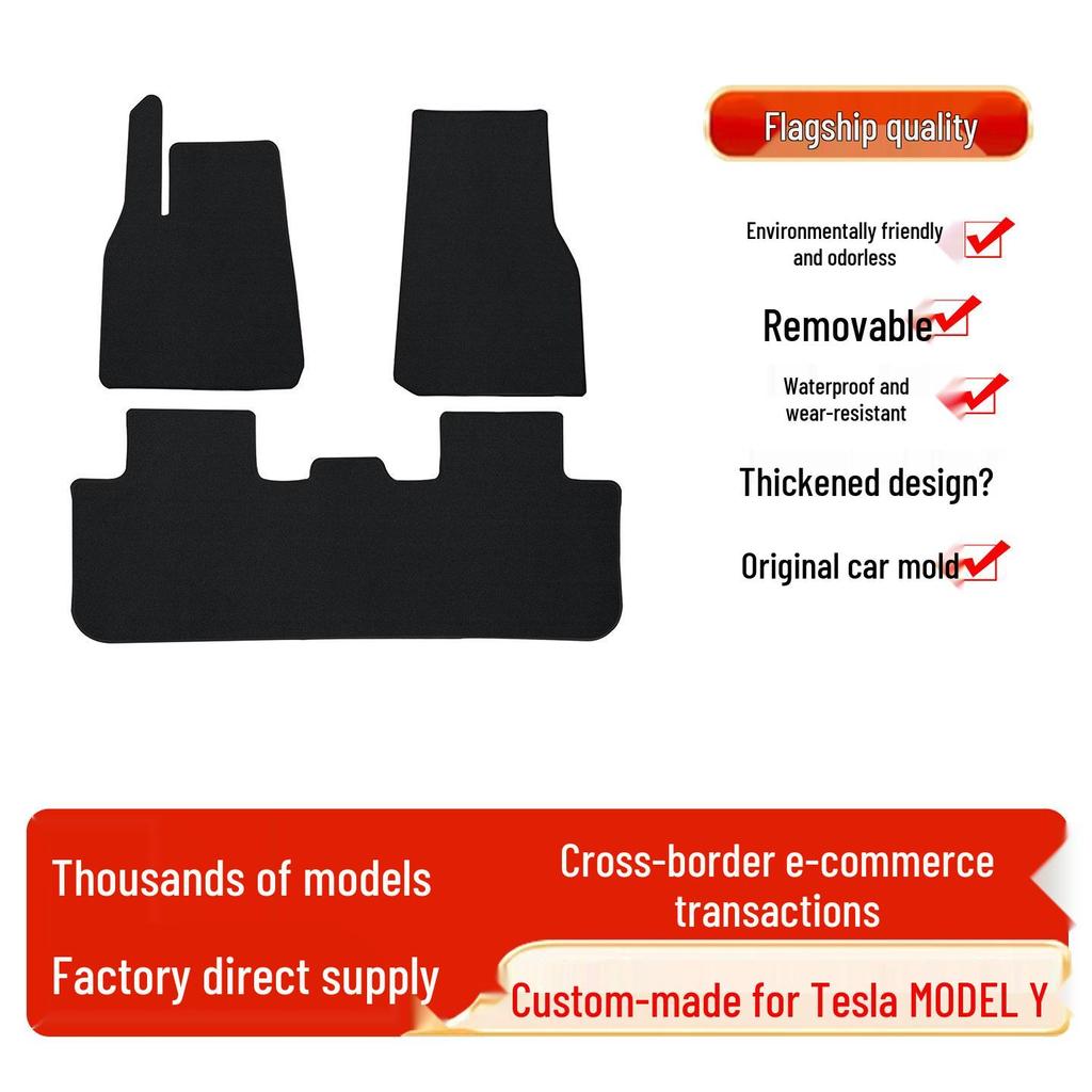 Tesla Model Y Quick-Dry Blanket & Carpet Mats: Premium Interior Upgrade